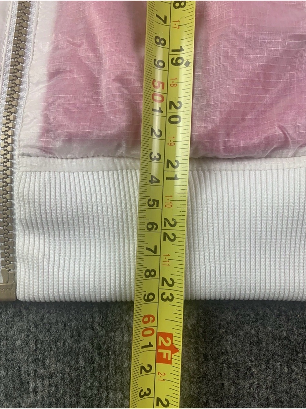 Adidas Womens Full Zip Reversible Bomber Jacket Size S Pink/White - Picture 6 of 7